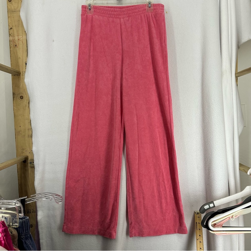 Gap‎ Terrycloth Wide Leg Sweatpants Womens Small Pink